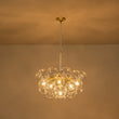 Load image into Gallery viewer, Farmhouze Light - 6 - Light Dimmable Glam Cluster Glass Globe Bubble Chandelier - Chandelier - White + Brass -