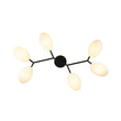 Load image into Gallery viewer, Farmhouze Light - 6 - Light Opal Glass Globe Branch Ceiling Light - Ceiling Light - Black - 6 - Light