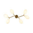 Load image into Gallery viewer, Farmhouze Light - 6 - Light Opal Glass Globe Branch Ceiling Light - Ceiling Light - Black - 6 - Light