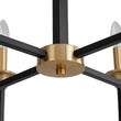 Load image into Gallery viewer, Farmhouze Light - 8 - Light Farmhouse Black Brass Candle Style Chandelier - Chandelier - 29 in -
