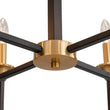 Load image into Gallery viewer, Farmhouze Light - 8 - Light Farmhouse Black Brass Candle Style Chandelier - Chandelier - 29 in -