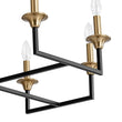 Load image into Gallery viewer, Farmhouze Light - 8 - Light Farmhouse Black Brass Candle Style Chandelier - Chandelier - 29 in -