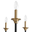 Load image into Gallery viewer, Farmhouze Light - 8 - Light Farmhouse Black Brass Candle Style Chandelier - Chandelier - 29 in -