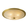 Load image into Gallery viewer, Farmhouze Light - Antique Brass Textured Glass Round Ceiling Light - Ceiling Light - 23in -