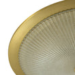 Load image into Gallery viewer, Farmhouze Light - Antique Brass Textured Glass Round Ceiling Light - Ceiling Light - 23in -
