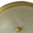 Load image into Gallery viewer, Farmhouze Light - Antique Brass Textured Glass Round Ceiling Light - Ceiling Light - 23in -
