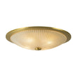 Load image into Gallery viewer, Farmhouze Light - Antique Brass Textured Glass Round Ceiling Light - Ceiling Light - 23in -