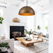 Load image into Gallery viewer, Farmhouze Light - Antique Hand - Painted Bronze Oversized Iron Dome Pendant - Pendant - 23 in -