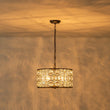 Load image into Gallery viewer, Farmhouze Light - Antique Luxury Crystal Drum Cage Chandelier - Chandelier - Black -