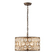Load image into Gallery viewer, Farmhouze Light - Antique Luxury Crystal Drum Cage Chandelier - Chandelier - Black -