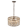 Load image into Gallery viewer, Farmhouze Light - Antique Luxury Crystal Drum Cage Chandelier - Chandelier - Black -
