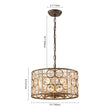 Load image into Gallery viewer, Farmhouze Light - Antique Luxury Crystal Drum Cage Chandelier - Chandelier - Black -