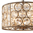 Load image into Gallery viewer, Farmhouze Light - Antique Luxury Crystal Drum Cage Chandelier - Chandelier - Black -