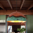 Load image into Gallery viewer, Farmhouze Light - Antique Oversized Oxidized Copper Iron Dome Pendant Light - Chandelier - 15in -