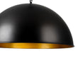 Load image into Gallery viewer, Farmhouze Light - Black Gold Industrial Oversized Metal Dome Pendant Light - Pendant - 23 in -