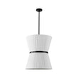 Load image into Gallery viewer, Farmhouze Light - Boho 2 - Tier Pleated White Fabric Lantern Pendant Light - Chandelier - 19.7 in -