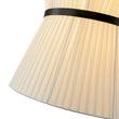 Load image into Gallery viewer, Farmhouze Light - Boho 2 - Tier Pleated White Fabric Lantern Pendant Light - Chandelier - 19.7 in -