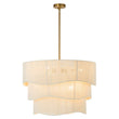 Load image into Gallery viewer, Farmhouze Light - Boho Bleached String Tiered Drum Pendant Light - Chandelier - White -