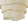 Load image into Gallery viewer, Farmhouze Light - Boho Bleached String Tiered Drum Pendant Light - Chandelier - White -