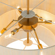 Load image into Gallery viewer, Farmhouze Light - Boho Bleached String Tiered Drum Pendant Light - Chandelier - White -