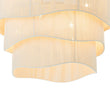 Load image into Gallery viewer, Farmhouze Light - Boho Bleached String Tiered Drum Pendant Light - Chandelier - White -
