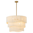 Load image into Gallery viewer, Farmhouze Light - Boho Bleached String Tiered Drum Pendant Light - Chandelier - White -