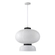 Load image into Gallery viewer, Farmhouze Light - Boho Farmhouse 2 - Tier White Paper Lantern Pendant Light - Chandelier - Narrow Bottom -