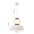 Load image into Gallery viewer, Farmhouze Light - Boho Farmhouse 2 - Tier White Paper Lantern Pendant Light - Chandelier - Narrow Bottom -
