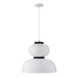 Load image into Gallery viewer, Farmhouze Light - Boho Farmhouse 2 - Tier White Paper Lantern Pendant Light - Chandelier - Narrow Bottom -