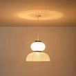 Load image into Gallery viewer, Farmhouze Light - Boho Farmhouse 2 - Tier White Paper Lantern Pendant Light - Chandelier - Narrow Bottom -