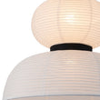 Load image into Gallery viewer, Farmhouze Light - Boho Farmhouse 2 - Tier White Paper Lantern Pendant Light - Chandelier - Narrow Bottom -