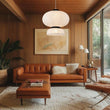 Load image into Gallery viewer, Farmhouze Light - Boho Farmhouse 2 - Tier White Paper Lantern Pendant Light - Chandelier - Wide Bottom -