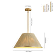 Load image into Gallery viewer, Farmhouze Light - Boho Farmhouse Woven String Drum Lantern Pendant Light - Chandelier - Brass -