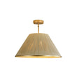 Load image into Gallery viewer, Farmhouze Light - Boho Farmhouse Woven String Drum Lantern Pendant Light - Chandelier - Brass -