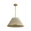 Load image into Gallery viewer, Farmhouze Light - Boho Farmhouse Woven String Drum Lantern Pendant Light - Chandelier - Brass -