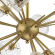 Load image into Gallery viewer, Farmhouze Light - Brass 12 - Light Ice Glass Shade Sputnik Chandelier - Chandelier - 12 - Light - Brass