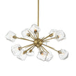 Load image into Gallery viewer, Farmhouze Light - Brass 12 - Light Ice Glass Shade Sputnik Chandelier - Chandelier - 12 - Light - Brass