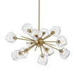 Load image into Gallery viewer, Farmhouze Light - Brass 12 - Light Ice Glass Shade Sputnik Chandelier - Chandelier - 12 - Light - Brass