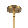 Load image into Gallery viewer, Farmhouze Light - Brass 6 - Light Amber Glass Globe Linear Sputnik Chandelier - Chandelier - Brass -