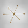Load image into Gallery viewer, Farmhouze Light - Brass 6 - Light Fluted Glass Shade Candle Style Tiered Chandelier - Chandelier - Brass -