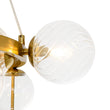 Load image into Gallery viewer, Farmhouze Light - Brass Cluster Clear Glass Bubble Round Ring Chandelier - Chandelier - Brass -