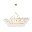 Load image into Gallery viewer, Farmhouze Light - Brass Cluster Clear Glass Globe Bubble Island Pendant - Chandelier - Brass -