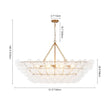 Load image into Gallery viewer, Farmhouze Light - Brass Cluster Clear Glass Globe Bubble Island Pendant - Chandelier - Brass -