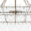 Load image into Gallery viewer, Farmhouze Light - Brass Cluster Clear Glass Globe Bubble Island Pendant - Chandelier - Brass -