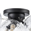 Load image into Gallery viewer, Farmhouze Light - Brass Glass Globe Cluster Bubble Semi - Flush Mount - Ceiling Light - Black -