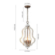 Load image into Gallery viewer, Farmhouze Light - Candle Style Weathered White Wood Lantern Pendant - Pendant - Poplar -