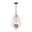 Load image into Gallery viewer, Farmhouze Light - Candle Style Weathered White Wood Lantern Pendant - Pendant - Poplar -