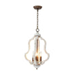 Load image into Gallery viewer, Farmhouze Light - Candle Style Weathered White Wood Lantern Pendant - Pendant - Poplar -