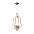 Load image into Gallery viewer, Farmhouze Light - Candle Style Weathered White Wood Lantern Pendant - Pendant - Poplar -