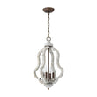 Load image into Gallery viewer, Farmhouze Light - Candle Style Weathered White Wood Lantern Pendant - Pendant - Poplar -